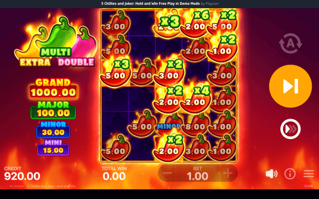 3 Chillies and Joker bonusrunde