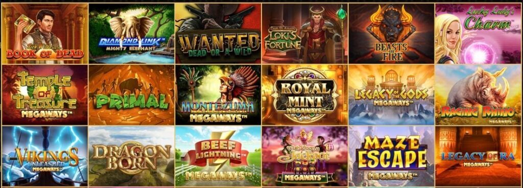 Spiludvalg hos RoyalCasino