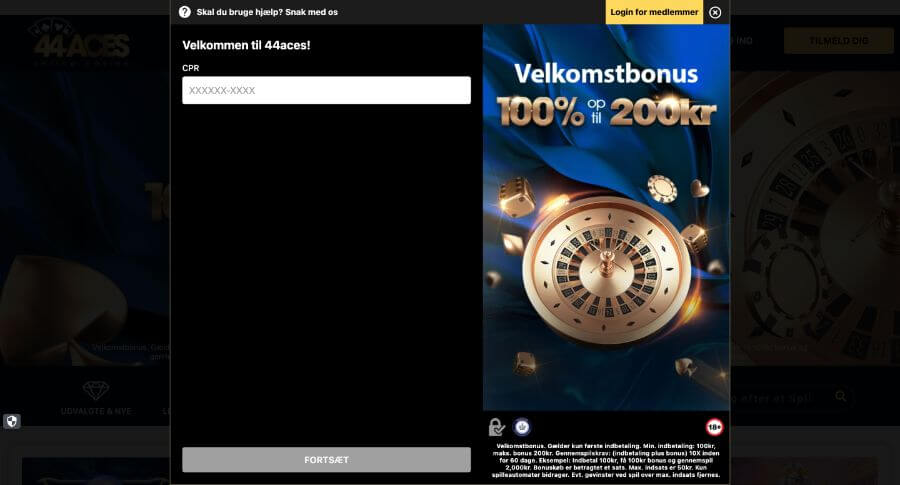 44Aces oprettelse
