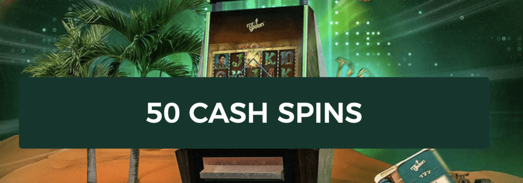 50 cash spins til Book of Dead