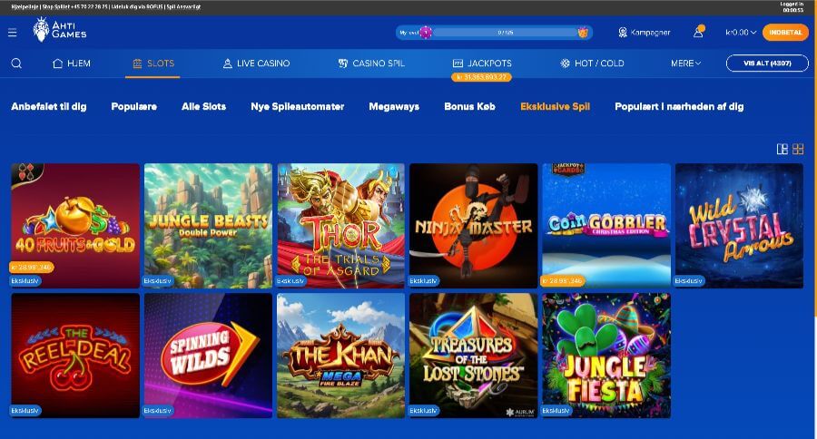 AHTI Games eksklusive spil