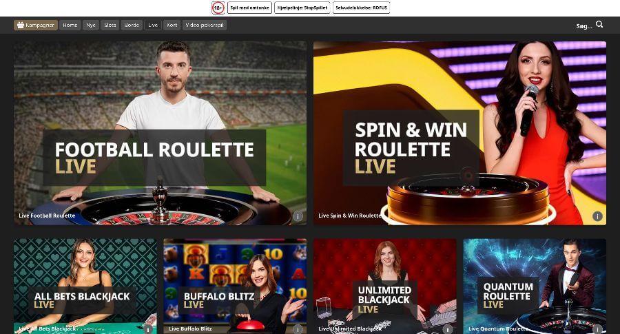 Betfair Casino live casino
