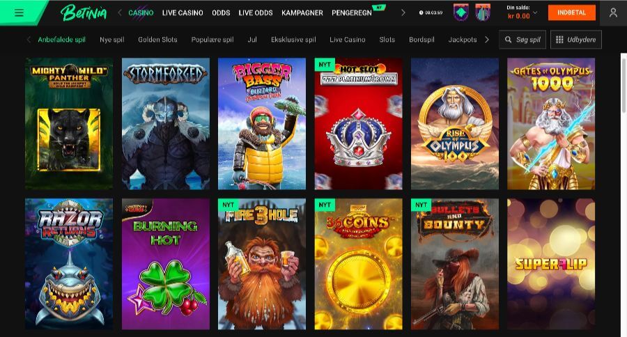 Betinia spillemaskiner