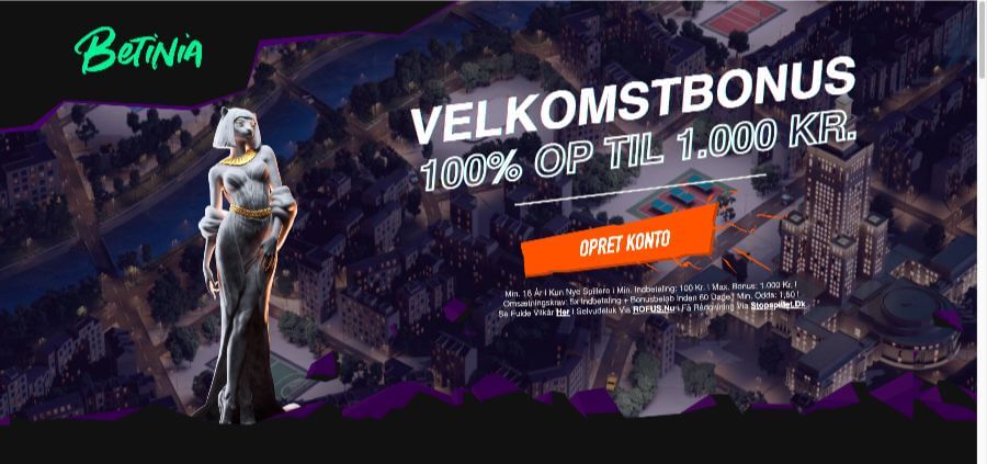 Betinia velkomstbonus