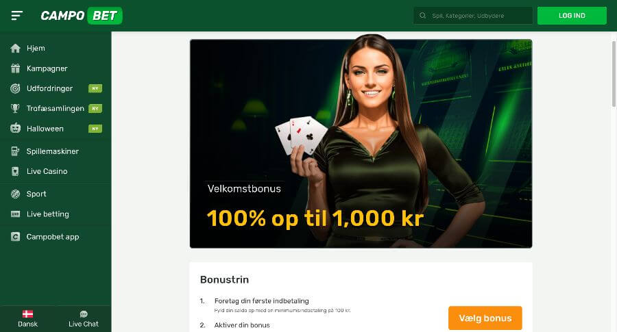 CampoBet velkomstbonus