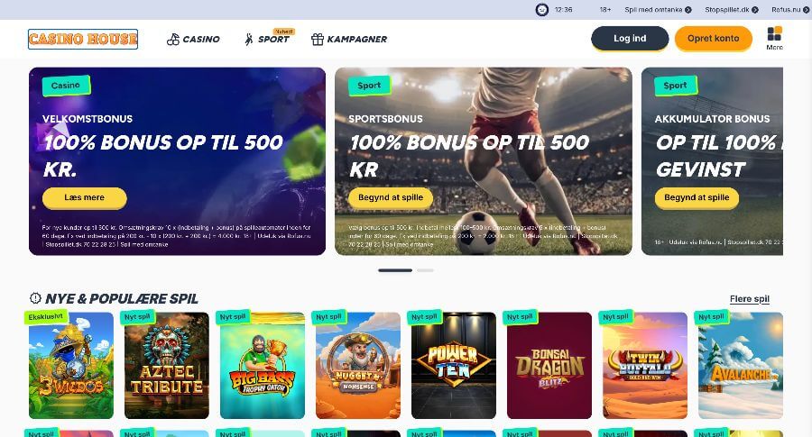 Casino House forside