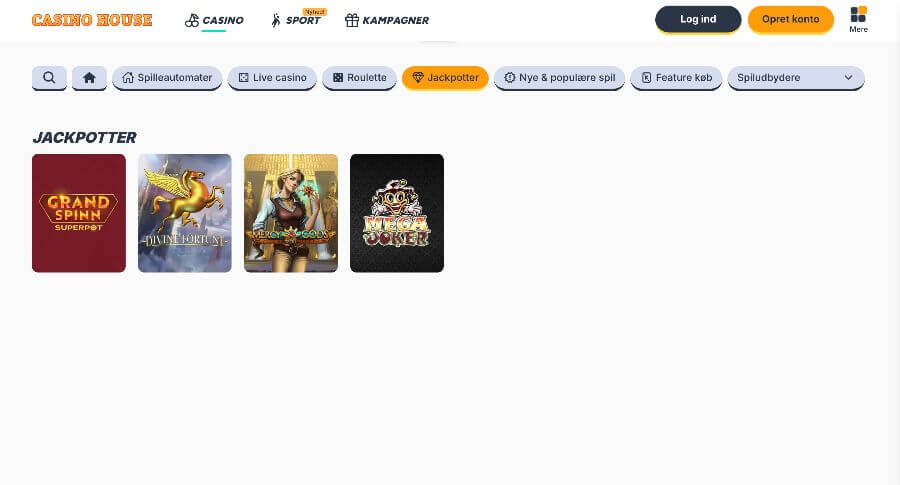 Casino House jackpotspil
