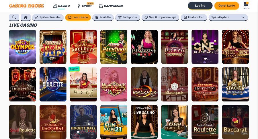 Casino House live casino