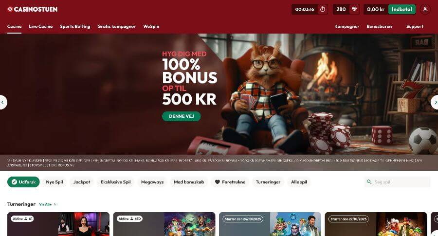 Casinostuen forside