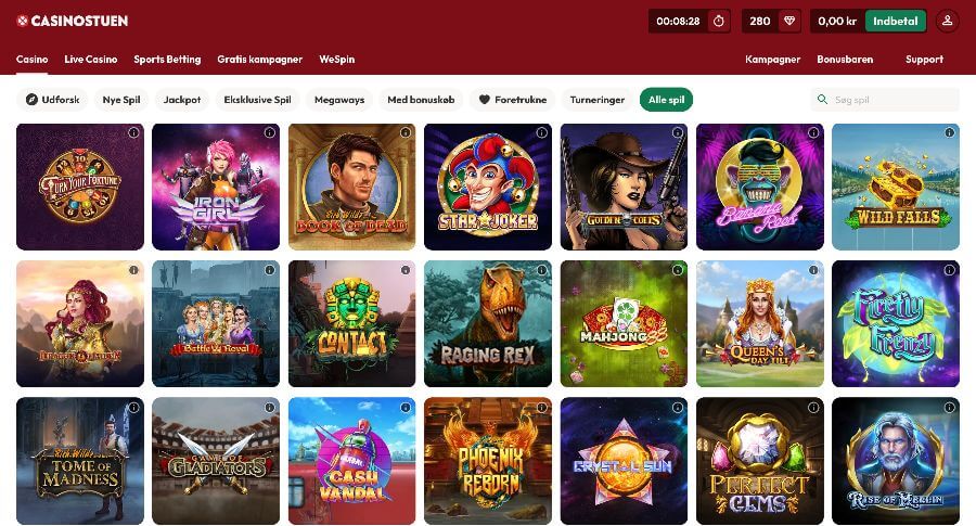 Casinostuen spillemaskiner