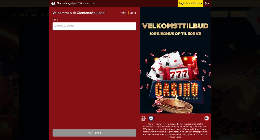 Clemens Spillehal oprettelse 