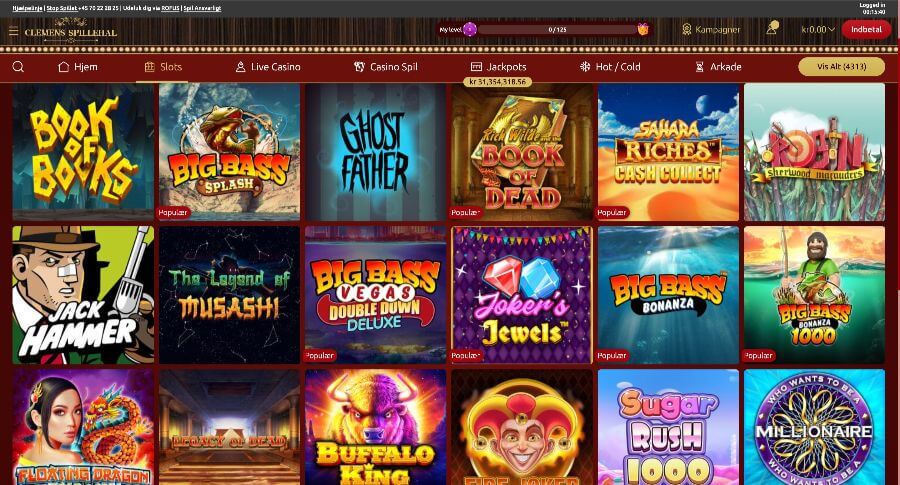 Clemens Spillehal spillemaskiner