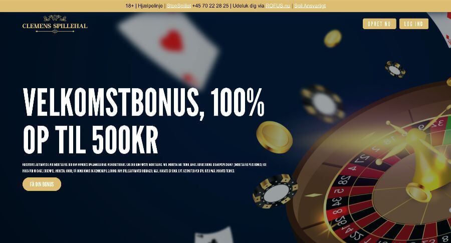 Clemens Spillehal velkomstbonus