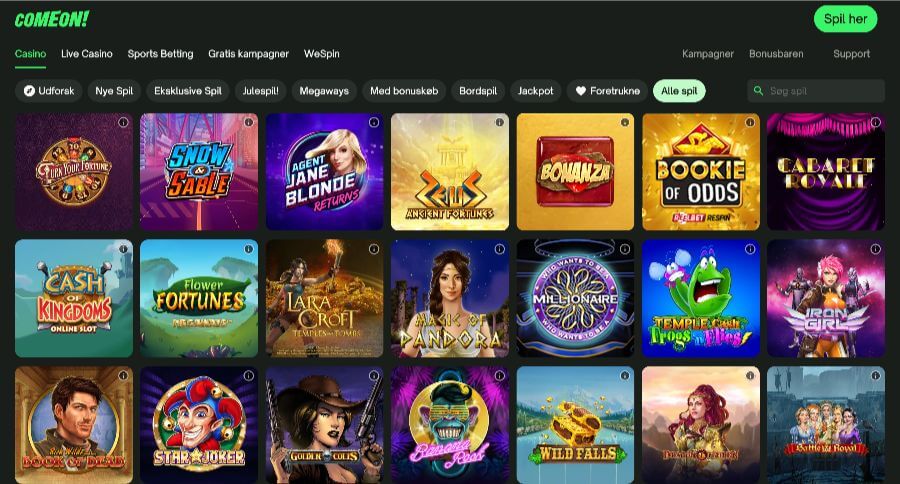 ComeOn! spillemaskiner