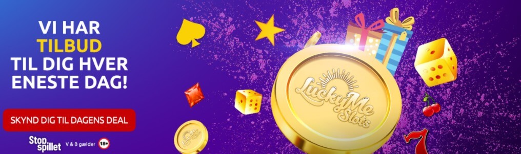 LuckyMe Slots har tilbud hver dag.