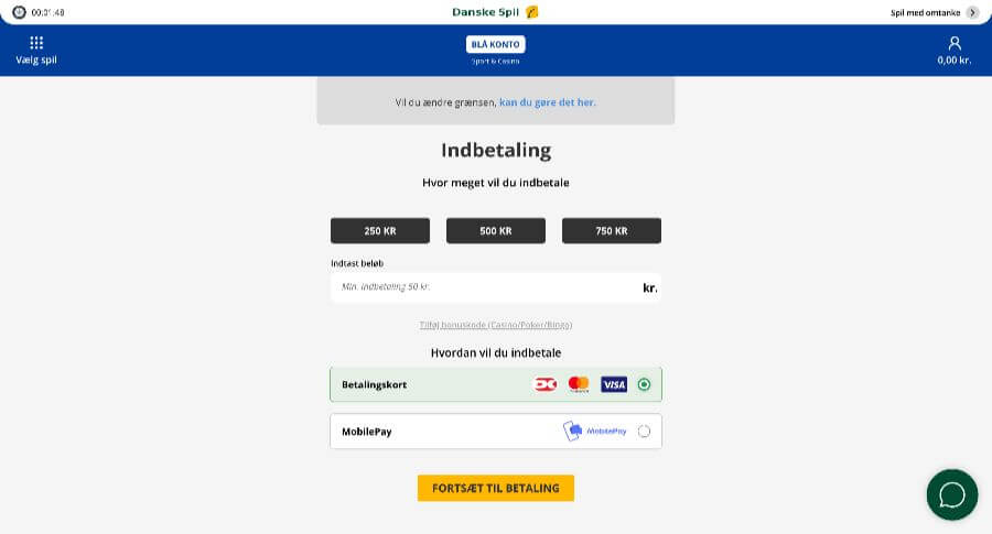 Danske Spil betaling
