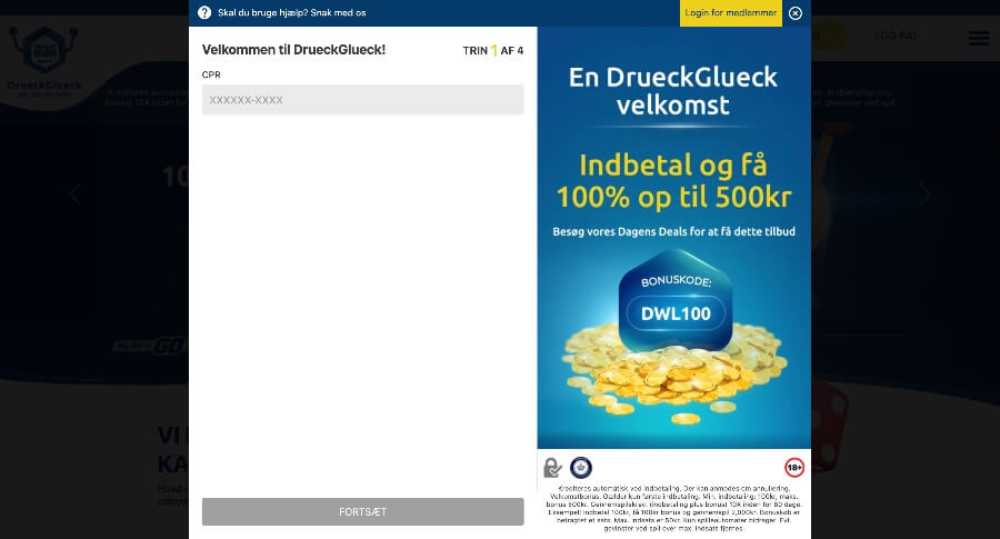 DrueckGlueck oprettelse