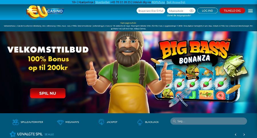 EU Casino forside