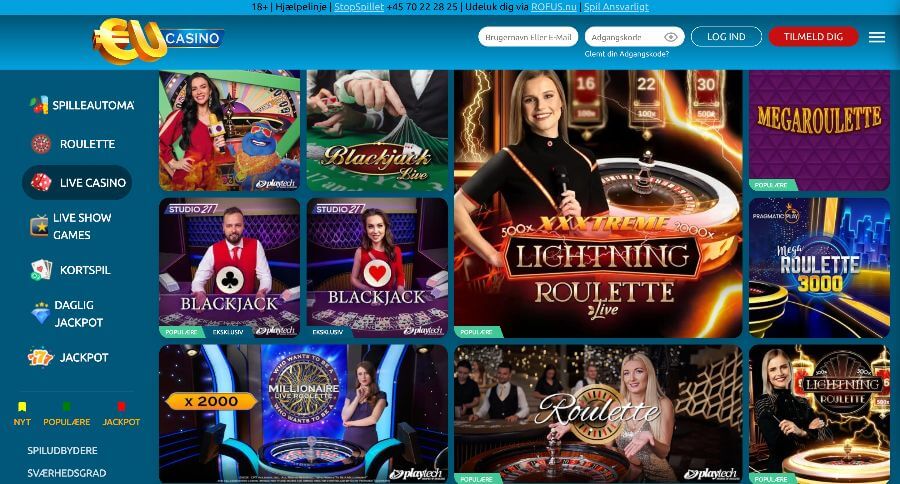 EU Casino live casino