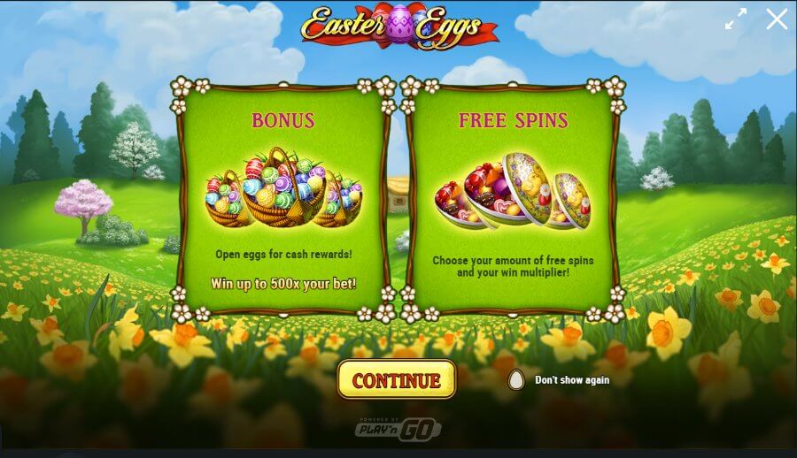 Easter Eggs bonus og free spins screenshot