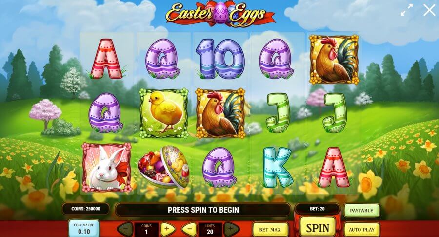 Easter Eggs spilleplade screenshot