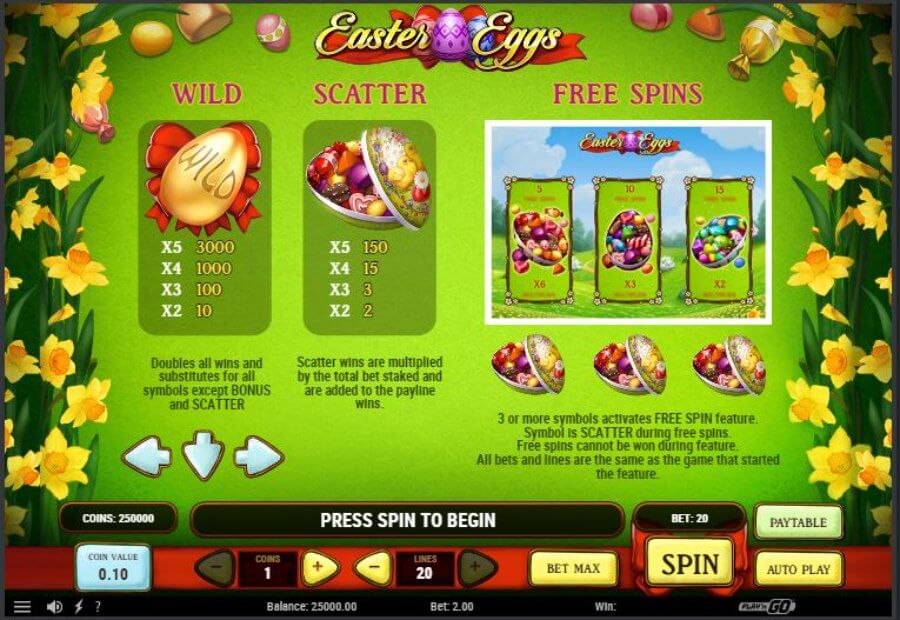 Easter Eggs særlige symboler screenshot