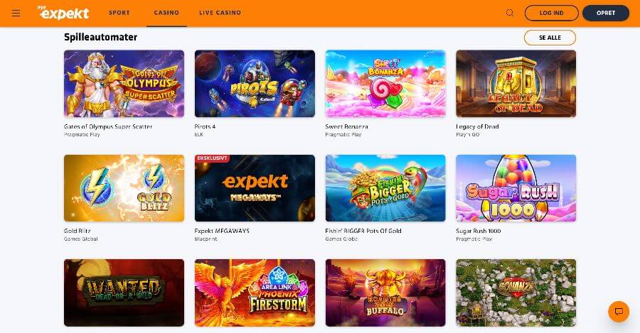 Expekt spillemaskiner