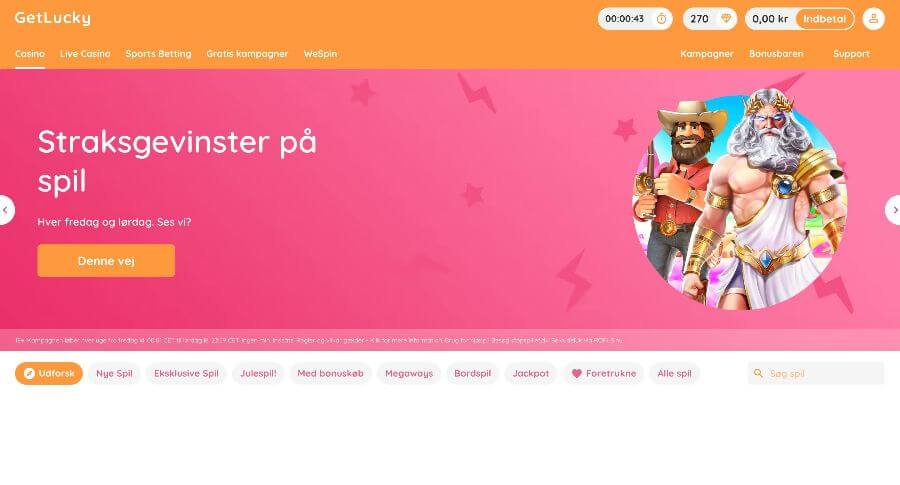 GetLucky forside