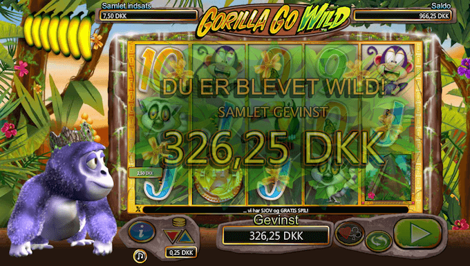 Gorilla Go Wild Free Spins