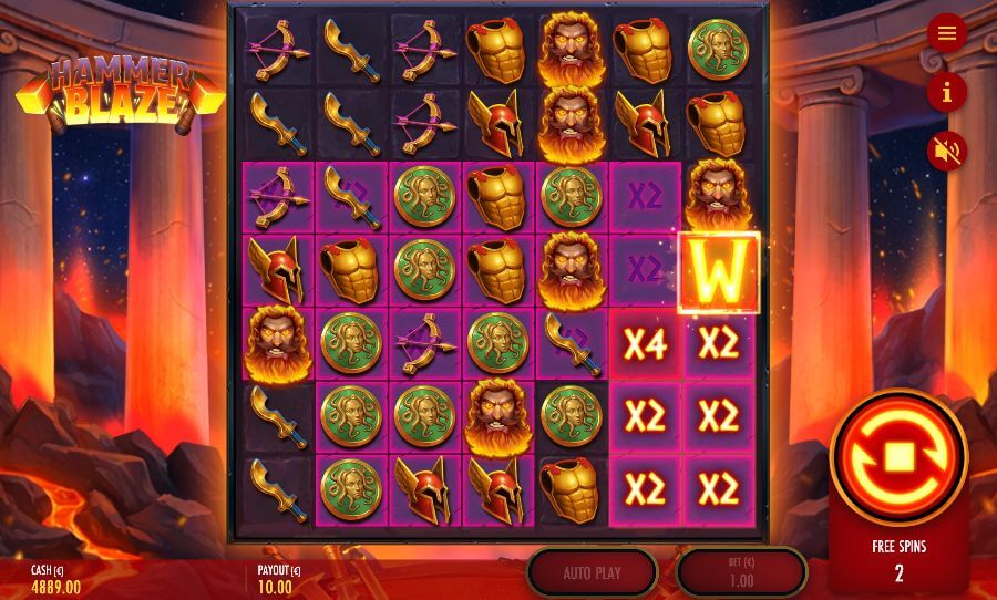 Hammerblaze free spins
