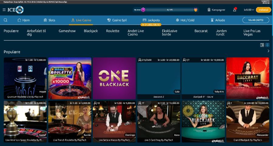ICE36 live casino