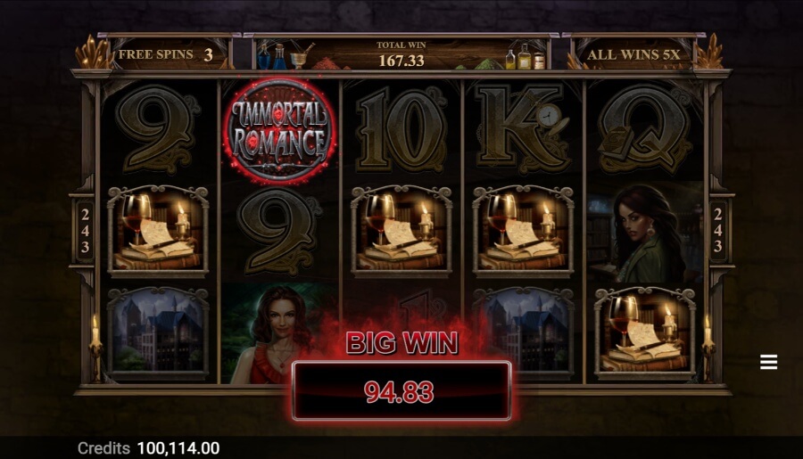 Immortal Romance bonusrunde