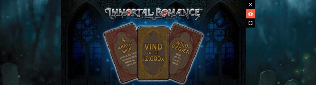 Immortal Romance features