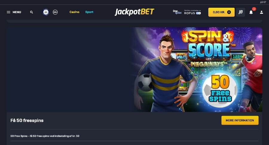 JackpotBet free spins