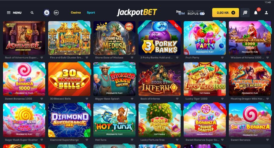 JackpotBet spillemaskiner