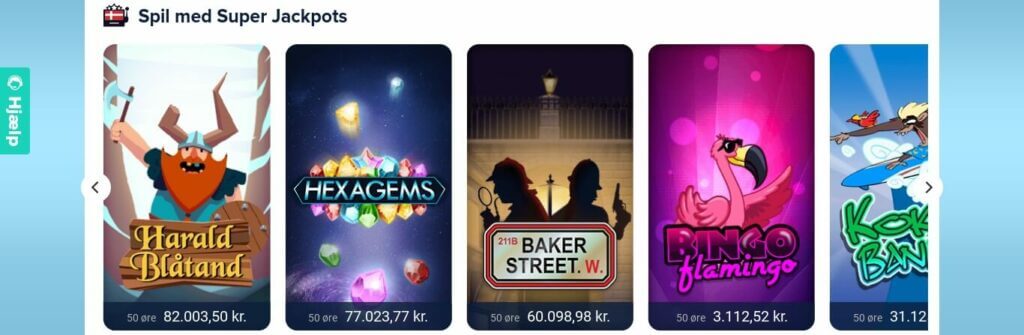 Spil med jackpots hos Spillehallen