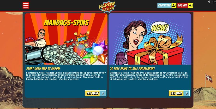 KapowCasino kampagner