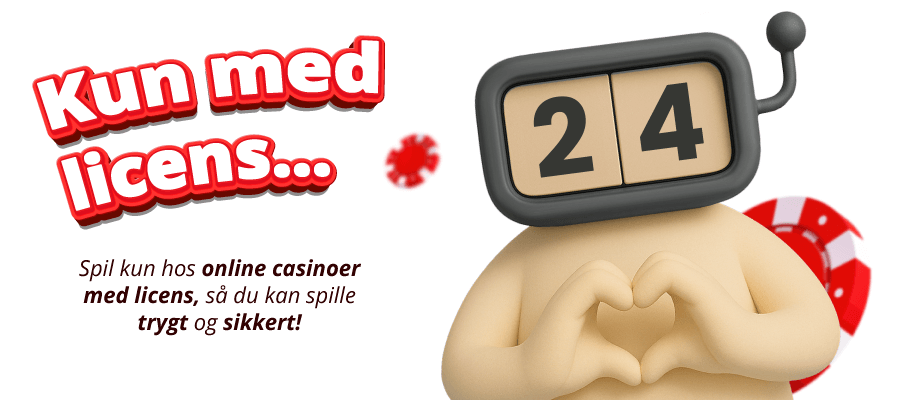 Kun casinoer med licens