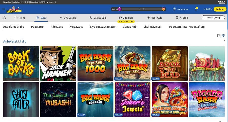 LuckyLouis spillemaskiner