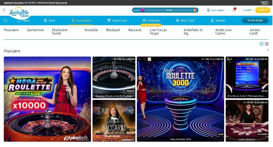 LuckyMe Slots live casino