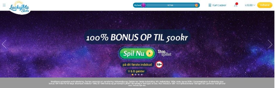 LuckyMe Slots velkomstbonus