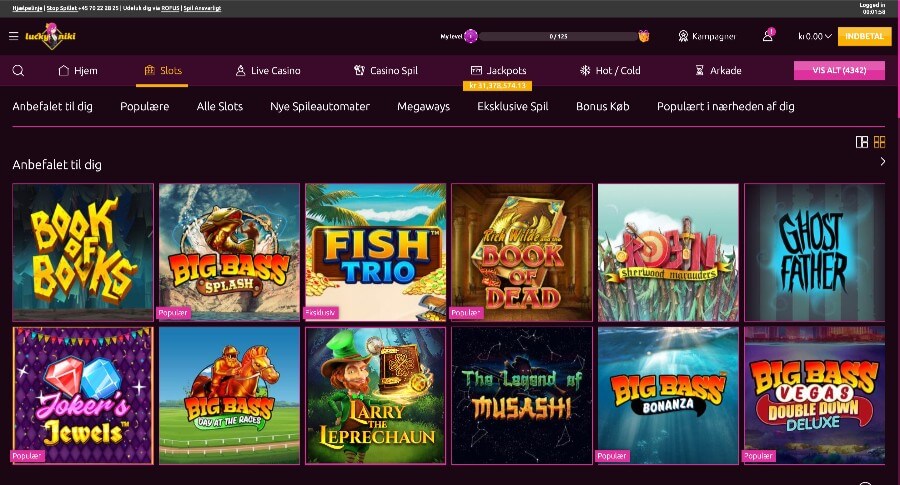 LuckyNiki spillemaskiner