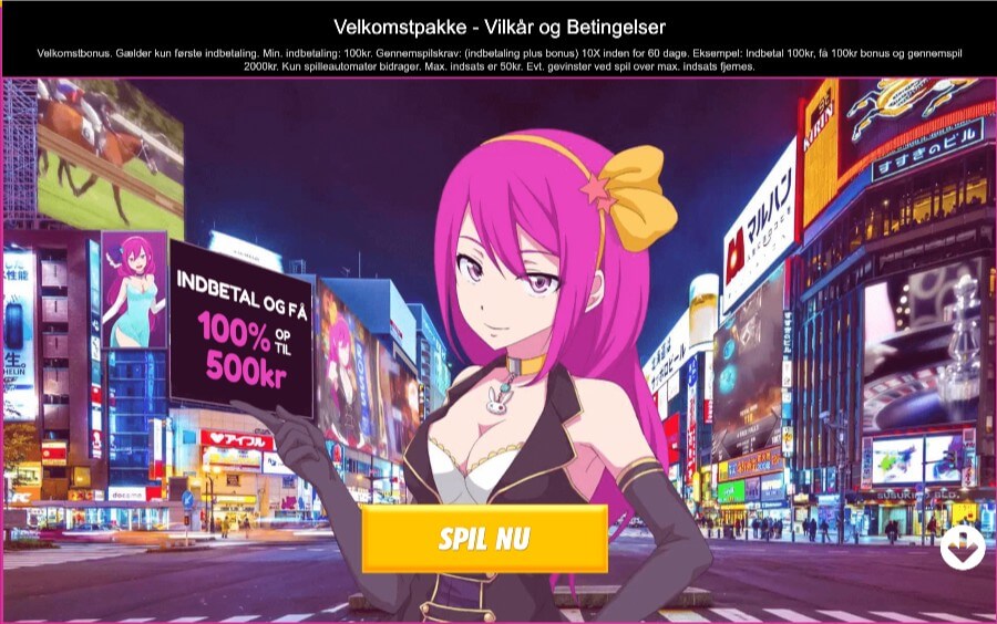 LuckyNiki velkomstbonus