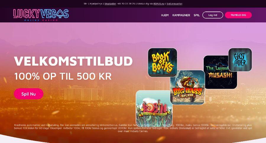 LuckyVegas forside
