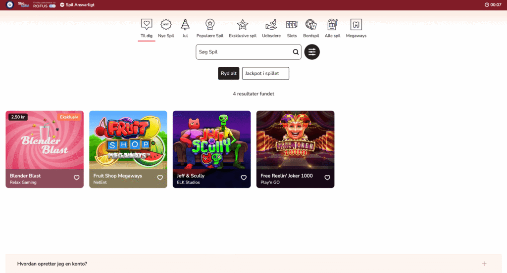 Maria Casino jackpotspil