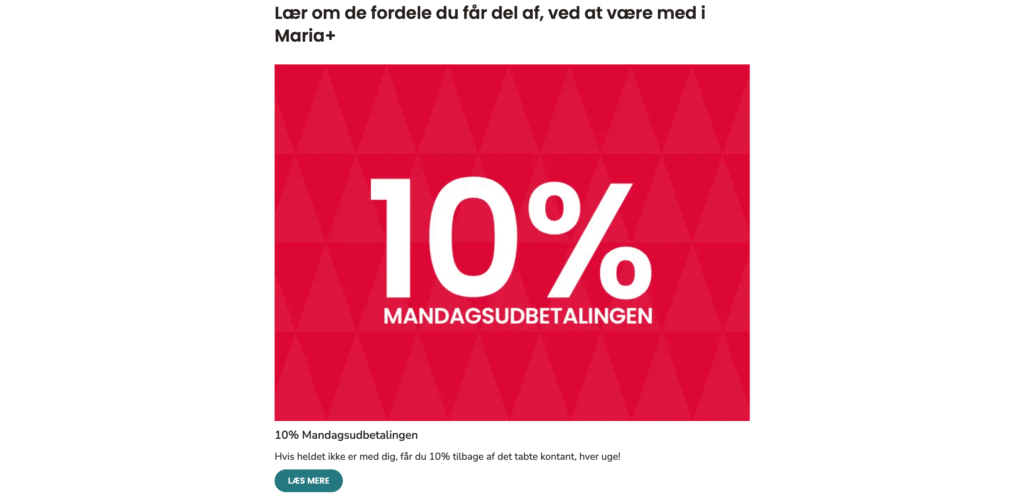 Maria Casino kampagner