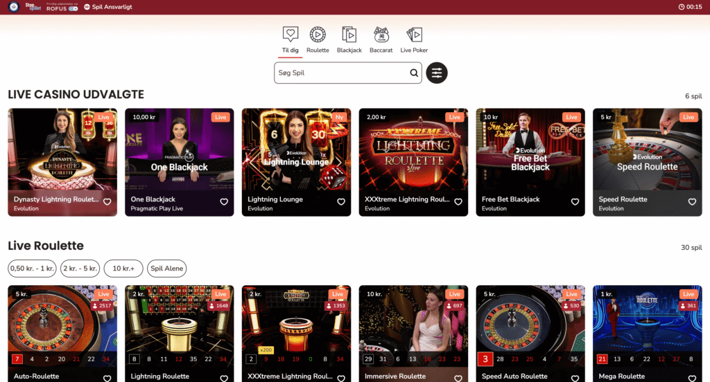 Maria Casino live casino