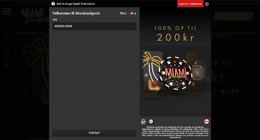 Miami Jackpots oprettelse