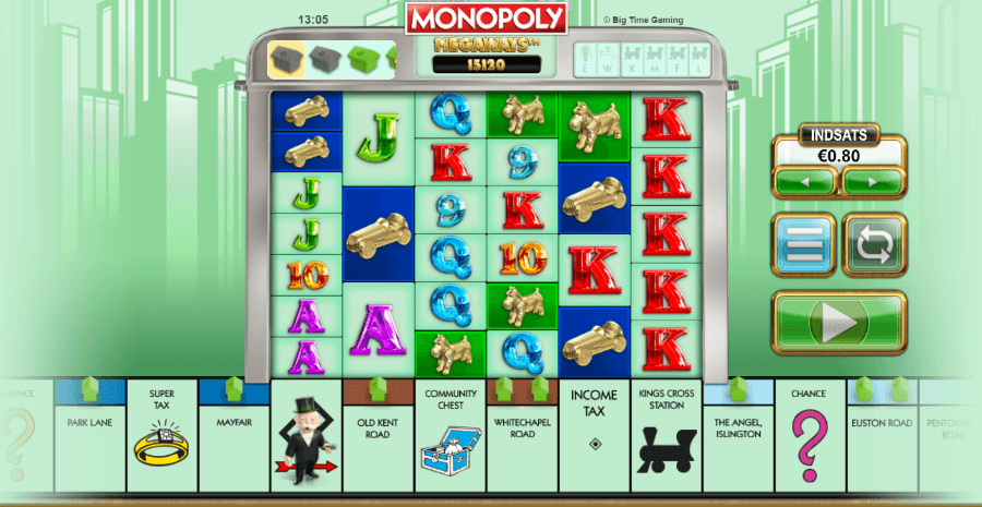 Monopoly Megaways spillemaskine