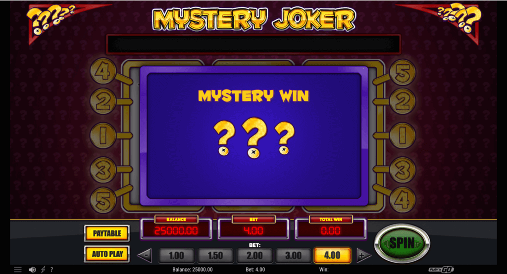 Mystery Joker bonusrunde